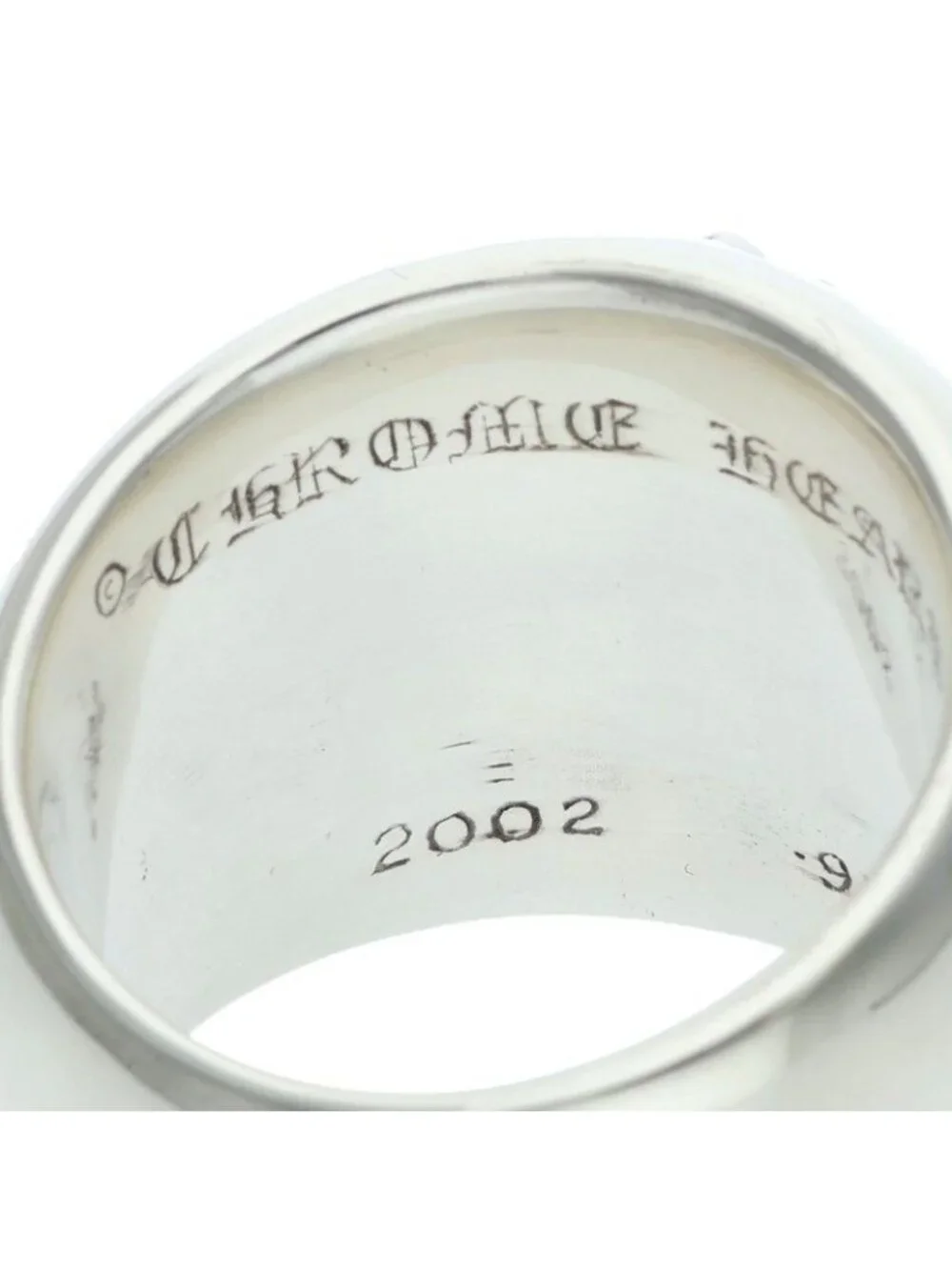 Chrome Hearts Classic Oval Cross Silver Ring